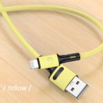 USAMS U52 Lightning 2A Fast Charge Cable 1m yellow SJ434USB03 (US-SJ434) - imagine 2