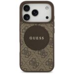 Case Guess 4G Circle Classic Logo        MagSafe for iPhone 17 Pro brown - imagine 3