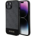 Guess GUHCP15SG4GLGR iPhone 15 / 14 / 13 6.1" grey hardcase 4G Stripe Collection