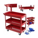 Extralink Tool Cart, Workshop Trolley on Wheels 82.5x41.5x72.5cm - imagine 2