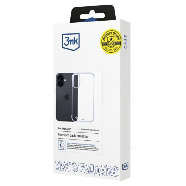 3MK Just20g Clear Case for iPhone 16 Plus - imagine 6