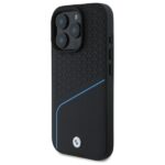 BMW BMHMP16X23RDCLK iPhone 16 Pro Max 6.9" black hardcase Sign Leather Textured And Line MagSafe - imagine 2