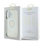 Guess GUHMP16SPFTDTEH iPhone 16 6.1" white hardcase IML Rhinestones MagSafe - imagine 8