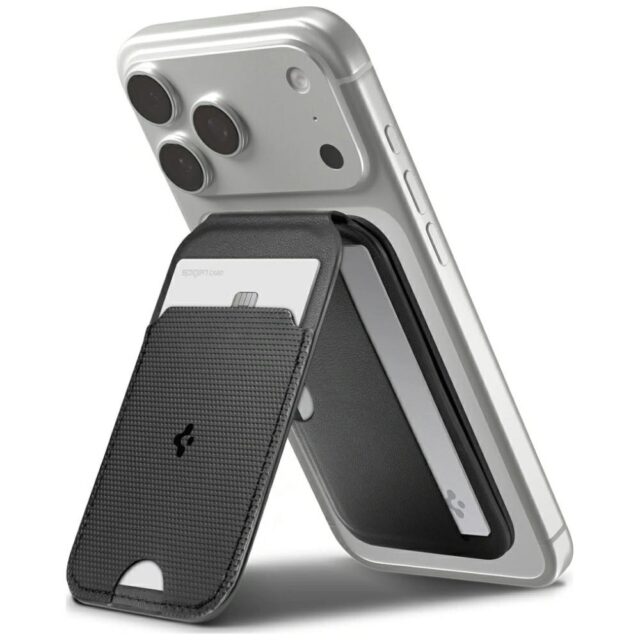 Magnetyczny portfel Spigen S314-2 Slim    Fold Tripod MagSafe czarny - imagine 9