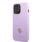 Guess GUHCP13XPS4MU iPhone 13 Pro Max 6,7" purple hardcase Saffiano 4G Small Metal Logo - imagine 2