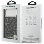 Karl Lagerfeld IML Leopard Pattern MagSafe Case for iPhone 17 Pro Max Black - imagine 8