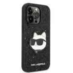 Karl Lagerfeld KLHCP14LG2CPK iPhone 14 Pro 6,1" black hardcase Glitter Choupette Patch - imagine 4