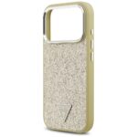Guess Glitter Triangle Logo MagSafe case for iPhone 17 Pro gold - imagine 6