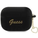 Guess GUAP2LSCHSK AirPods Pro 2 (2022/2023) cover black Silicone Charm Heart Collection