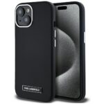 Case Karl Lagerfeld  FW Metal Plate MagSafe for iPhone 15 black