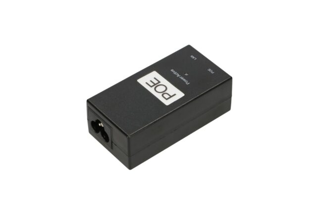 Extralink POE-48-24W-G | PoE Power supply | 48V, 0.5A, 24W, Gigabit, AC cable included - imagine 2