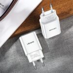 USAMS Wall Charger 1xUSB T18 2.1A (only head) white Fast Charging CC075TC01 - imagine 7
