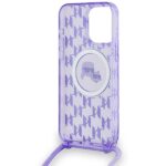 Karl Lagerfeld KLHMP15XHCKCKLCU iPhone 15 Pro Max 6.7" purple hardcase IML Crossbody Monogr - imagine 6