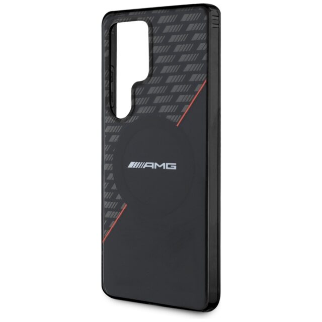 Case AMG Double Layer Rhombs MagSafe for Samsung Galaxy S25 Ultra black/red - imagine 6