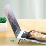 USAMS Laptop/Tablet Stand 2pcs black ZJ054PBZJ01 (US-ZJ054) - imagine 2