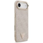Case Guess 4G Triangle Logo MagSafe for iPhone Air pink gold - imagine 4