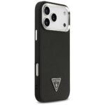 Guess Grained Triangle Logo MagSafe case for iPhone 17 Pro black - imagine 4
