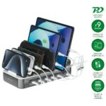 4smarts Team 100W Charging Station with Cable Set Space Gray - imagine 5