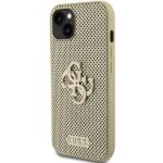 Guess GUHCP15SPSP4LGD iPhone 15 / 14 /13 6.1" gold hardcase Perforated 4G Glitter - imagine 2