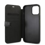 BMW BMFLBKP12SMCARBK iPhone 12 mini 5,4" black book M Collection PU Carbon Stripe - imagine 4