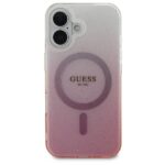 Guess GUHMP16MHGRCELP iPhone 16 Plus 6.7" pink hardcase IML Glitter Gradient MagSafe - imagine 3