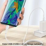 USAMS U43 USB-C to USB-C 100W PD Fast Charge 5A 1.2m white SJ459USB02 (US-SJ459) - imagine 4