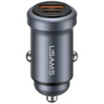 Car charger USAMS CC322 30W 1xUSB-A 1xUSB-C tarnish