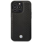 BMW BMHCP14L22RFGK iPhone 14 Pro 6.1" black Leather Diamond Pattern - imagine 3