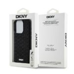 DKNY DKHCP15X3DRPWK iPhone 15 Pro Max 6.7" black hardcase 3D Rubber Repeat Pattern - imagine 8
