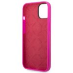 Guess GUHCP14MSLSMF iPhone 14 Plus / 15 Plus 6.7" fuschia hard case Silicone Vintage Gold Logo - imagine 7