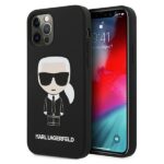 Karl Lagerfeld KLHCP12LSLFKBK iPhone 12 Pro Max  6,7" hardcase black Silicone Iconic