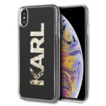 Karl Lagerfeld KLHCI65KAGBK iPhone Xs Max black Karl logo Glitter