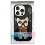 Nimmy case iPhone 16 Pro 6.3" black Glasses Cool Dog - imagine 9
