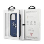 Guess GUHCP13LSA4GSBL iPhone 13 Pro / 13 6,1" blue hardcase Saffiano 4G Metal Logo - imagine 8