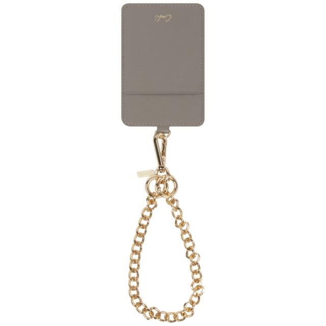 Universal 3-in-1 phone lanyard UNIQ Coehl Caryne with card wallet pebble - imagine 2