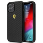 Ferrari FERCAHCP12LBK iPhone 12 Pro Max6,7" black hardcase On Track Real Carbon