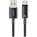 Cable USAMS Cloud Series US-SJ658 6A USB-A to USB-C 1.2m black