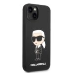 Karl Lagerfeld KLHCP14SSNIKBCK iPhone 14/ 15 / 13 6,1" hardcase black Silicone Ikonik - imagine 4