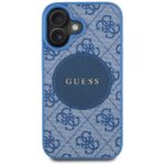 Case Guess 4G Circle Classic Logo MagSafe for iPhone 16 blue - imagine 3