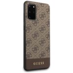 Guess GUHCS67G4GLBR S20+ G985 brown hard case 4G Stripe Collection - imagine 5