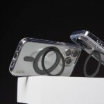 CARE by PanzerGlass Feature KickstandCase iPhone 16 Pro Max 6,9" black MagSafe 1324 - imagine 4