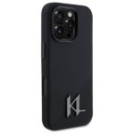Karl Lagerfeld KLHMP16LSCMKMPCK iPhone 16 Pro 6.3" black hardcase Silicone Shadow Metal Initia - imagine 4