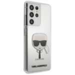 Karl Lagerfeld KLHCS21LKTR S21 Ultra G998 hardcase Transparent Karl`s Head - imagine 4