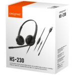 Creative HS-230 Wired Headphones with USB Microphone Black - imagine 7