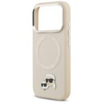 Karl Lagerfeld Karl & Choupette Pins MagSafe Case for iPhone 17 Pro Beige - imagine 6