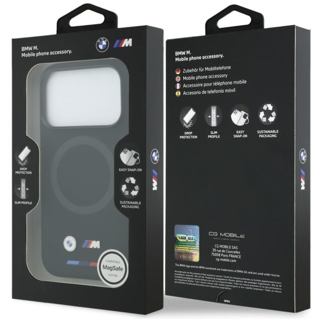 BMW M Silicon Logo MagSafe Case for iPhone 17 Pro Black - imagine 8