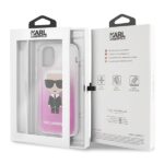 Karl Lagerfeld KLHCN58TRDFKPI iPhone 11Pro pink Gradient Ikonik Karl - imagine 6