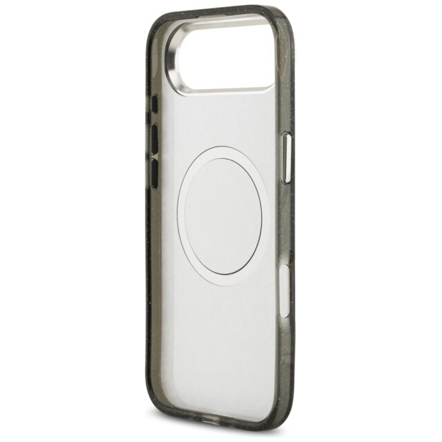 Case Karl Lagerfeld IML Glitter Karl &   Choupette Heads Logo MagSafe for iPhone Air black - imagine 7