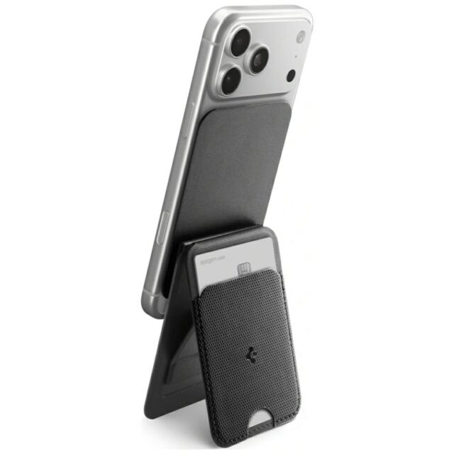 Magnetyczny portfel Spigen S314-3 Slim    Fold Tripod MagSafe czarny - imagine 7