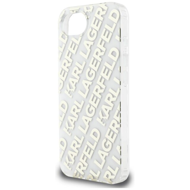 Case Karl Lagerfeld IML Repeat Logo for iPhone 16e gold - imagine 6